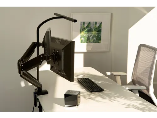 Bureaulamp Unilux Strata led tafelklem zwart