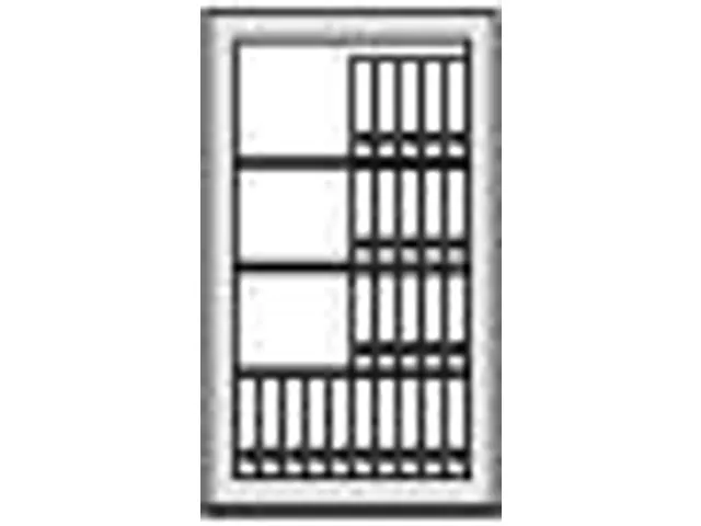 Waardekluis Vds 1/ecb.s/s 120 P 1670x940x681mm 3 Legborden Ral 7024