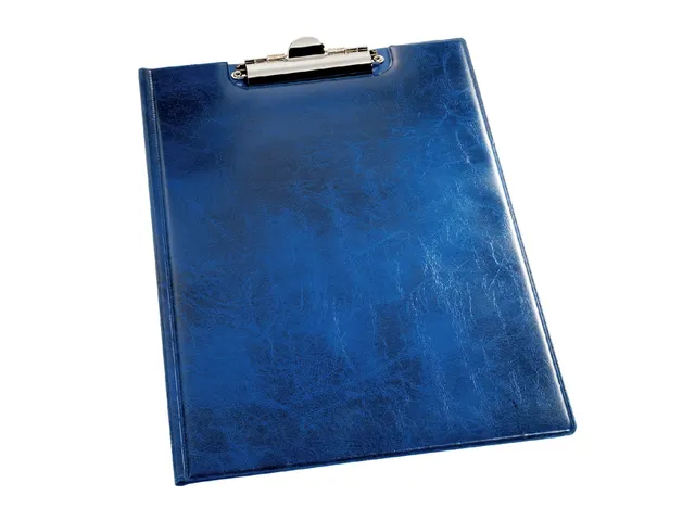 Klembordmap Durable 2355 met kopklem en insteek blauw A4