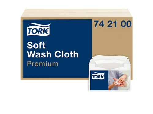 Tork 742100 Premium Zachte Wasdoek 1-laags Wit 30x19.2cm 1080 stuks