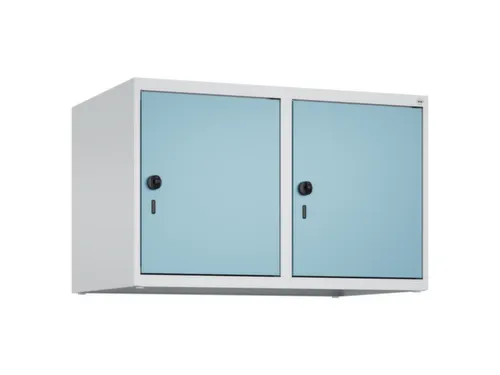 opzetkast,v. locker,2vak.,vak B 400mm,HxBxD 500x800x500mm,draaigrendel