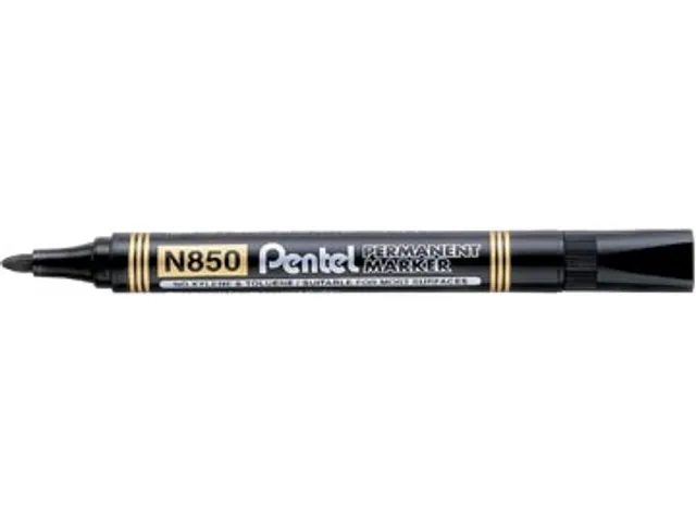 Pentel N850-A Permanent marker Ronde punt 4,2mm Zwart