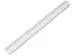 Règle à prisme Westcott 30cm blanc laiteux avec 3 échelles avec poi