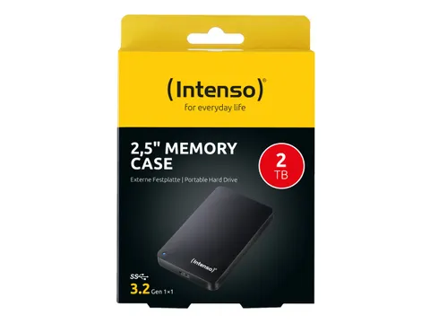 Intenso 2TB 2.5 inch Memory Case USB 3.0 externe harde schijf