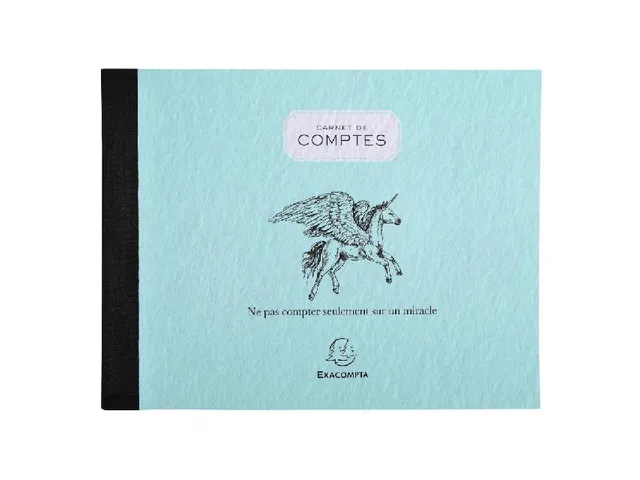 Carnet de comptes pocket 11x15cm 40 pages -
