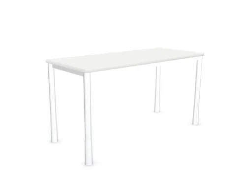 In hoogte verstelbaar bureau,HxBxD 720-840x1400x600mm,Bl-wit