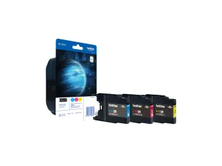 Brother LC-1280 Inktcartridges Cyaan Magenta Geel HC - 1