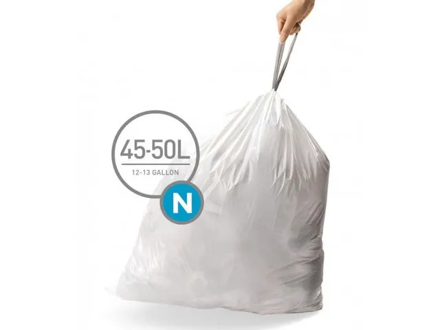 Simplehuman Afvalzak code N 45-50 liter 60 stuks