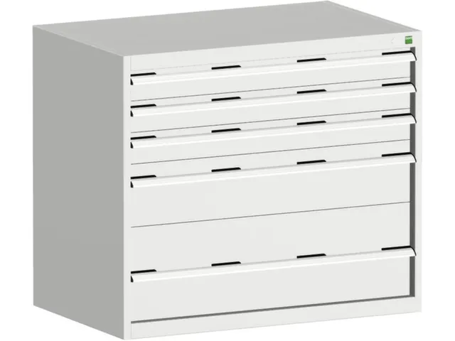 ladekast HxBxD 900x1050x650mm 5laden romp RAL7035 front RAL7035