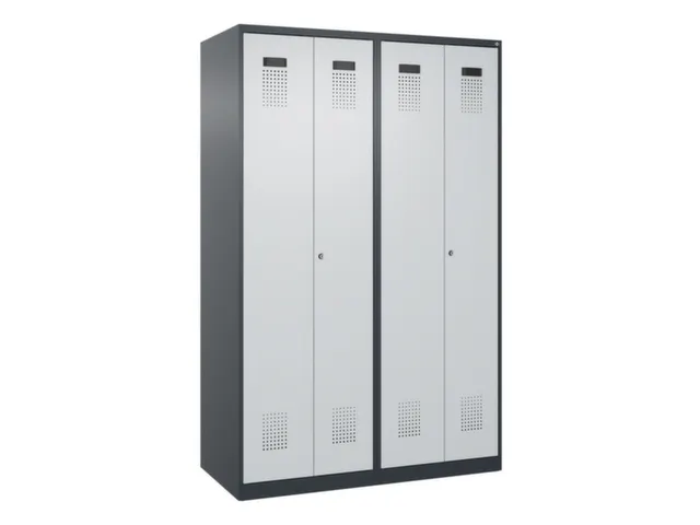 locker voor scheiding van kleding,HxBxD 1850x1200x500mm,4vak