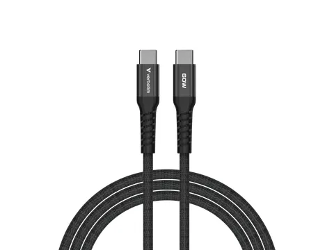 S+C Magnetische Usb-C Kabel zwart 60W 31859 480Mbps 1.20m