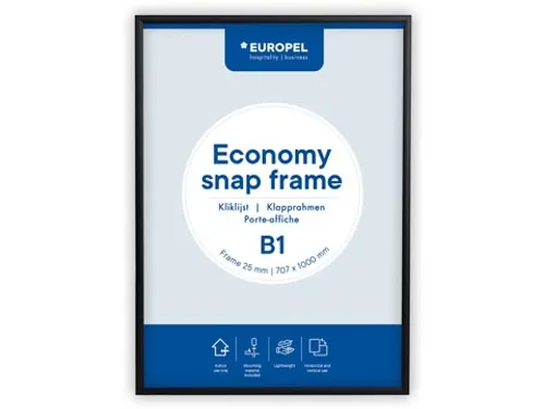 Kliklijst Europel Economy B1 25Mm Zwart