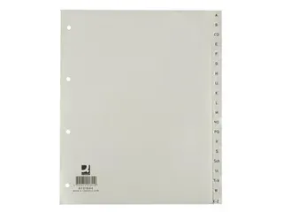 Tabbladen Set A-Z PP A4 4-Gaats 20 Tabs Grijs - 2
