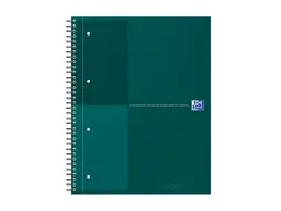 Spiraalblok Oxford International Notebook A4+ lijn Groen