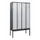 dubbeldekse locker,HxBxD 2120x1200x500mm,4x2vak.,vak B 300mm,cil.-slot