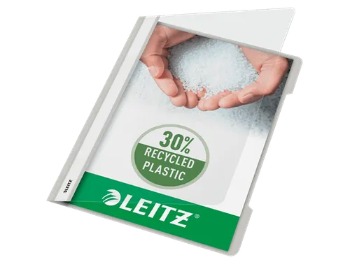 Snelhechter Leitz 4191 standaard A4 grijs 30% gerecycled plastic