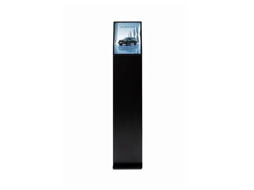 Verlichte Brochure Standaard LED Slide In A4 Zwart
