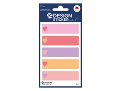 Foliesticker Z-design watervast, Hartjes, pakje à 2 vel