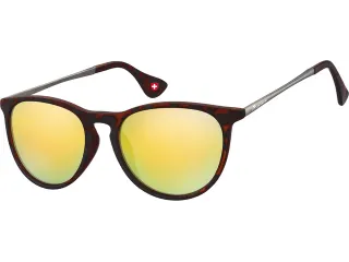 Zonnebril Montana met Revo goud glas en metalen pootje mat turtle - 2