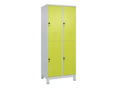 dubbeldekse locker,HxBxD 1950x800x500mm,2x2vak.,vak B 400mm