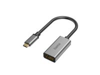 Video-adapter, USB-C-stekker - HDMI-aansluiting, Ultra-HD 4K@60Hz, alu