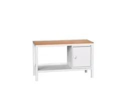 werkbank,HxBxD 930x1500x600mm,multiplexblad,4voeten,uitrusting: 1kast