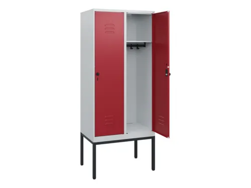 locker,HxBxD 1950x800x500mm,2vak,vak B 400mm,draaigrendel