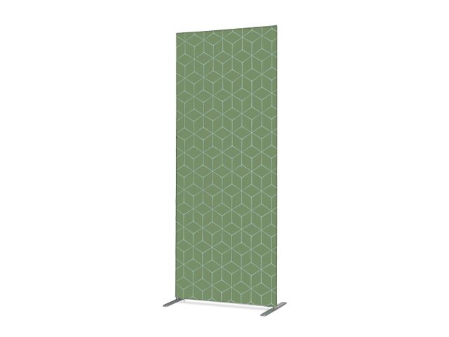 Scheidingswand Textiel Deco 85x200cm Double Hexagon Groen