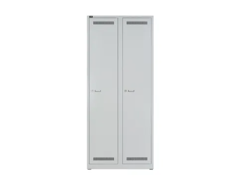 garderobekast,HxBxD 1850x800x500mm,2vak,vak B 400mm,cil.-slot