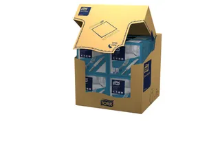 Tork 477906 Dinnerservet Advanced Blauwgroen 39x39cm - 3