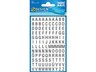 Avery Zweckform Etiketten cijfers letters A-Z 120 stuks zwart op wit - 1