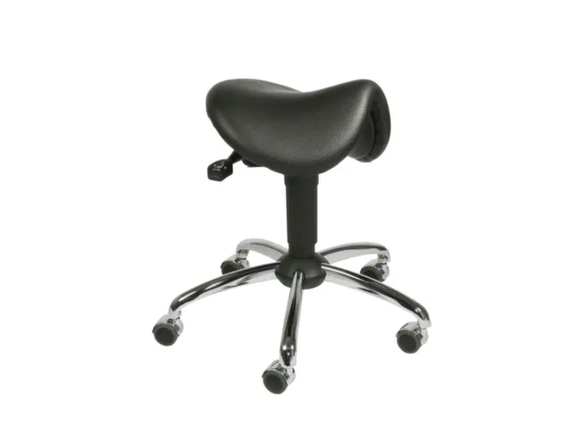 zadelkruk,zitting H 495-625mm,zitting kunstleer zwart,frame staal