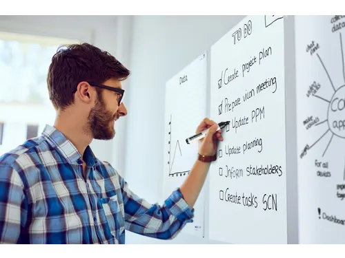 Legamaster Magic-Chart flipchart folie XL met ruit 90x120cm
