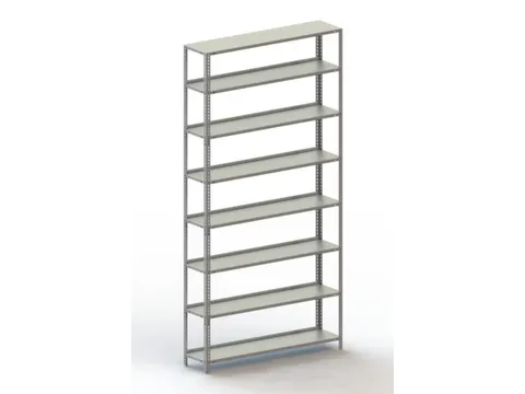 magazijnstelling,grondveld,HxBxD 2500x1254x304mm,veldl. 800kg