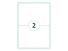 Etiket Rillstab 199.1x143.5mm Wit