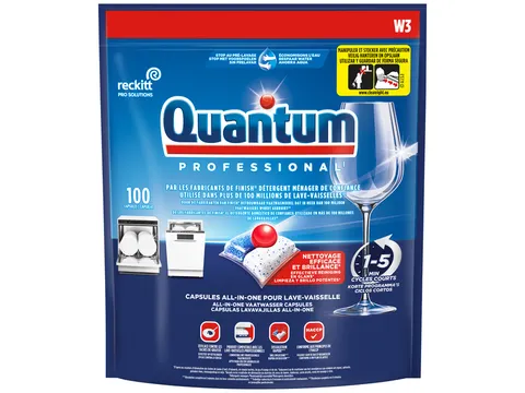 Vaatwastabletten Quantum Pro All-in-one 100 caps
