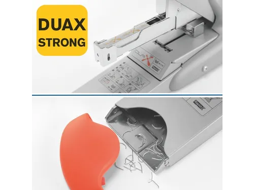 Blokhechter Rapid Duax Flat Clinch 170vel zilver/oranje