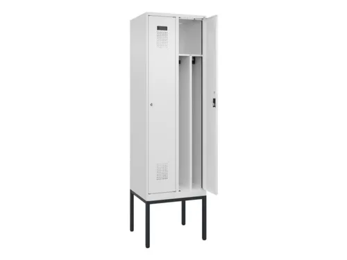 locker voor scheiding van kleding,HxBxD 2120x600x500mm,2vak