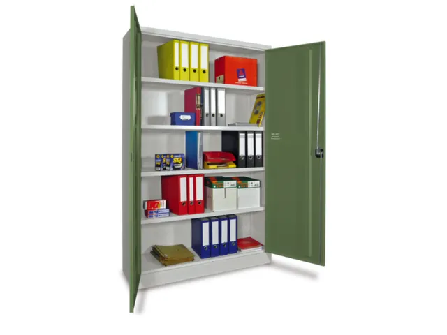 grootvolumekast met openslaande deuren,RAL7035,front RAL6011