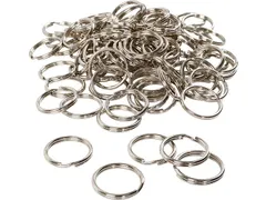 Sleutelring Creativ Company zilverkleurig 25mm 100 stuks