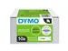 Labeltape Dymo 40913 LabelManager D1 polyester 9mm zwart op wit 10 stu