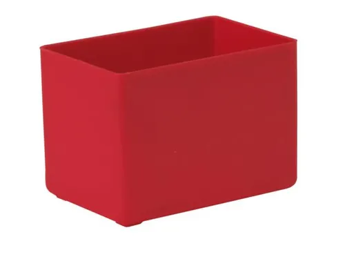 Inzetbak HxLxB 54x80x53mm Polystyreen Rood 50 stuks