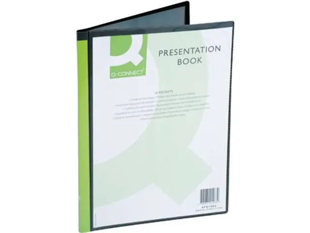 protège-documents personnalisable A4 10 pochettes noir