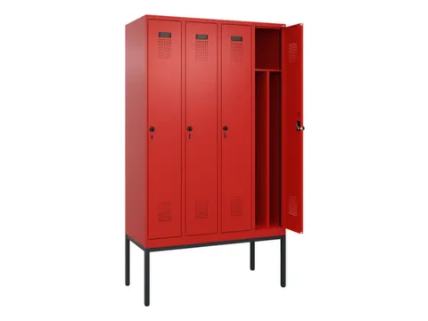 locker voor scheiding van kleding,HxBxD 2120x1200x500mm,4vak