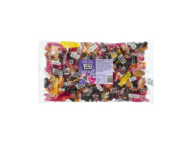 Autodrop Total loss zak 1 kilo Mix van drop en winegums