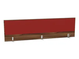 opzetpaneel bureau aanbouw achter NP-tiepolo nut BN4011-rood 2000mm