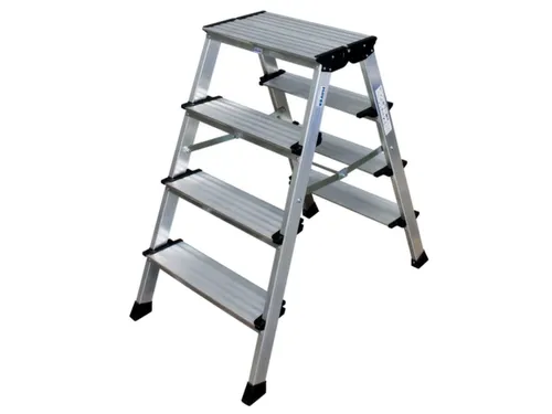 Vouwtrapje Aluminium H 850Mm Aan Beide Zijden Te Gebruiken 2X4Treden