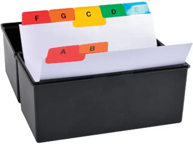 tabbladen voor systeemkaartenbakken 25 tabs A7