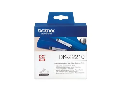 Etiket Brother DK-22210 29mm thermisch 30-meter wit papier