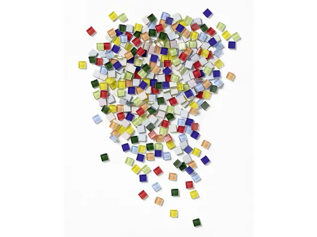 Mosaïque en verre Folia 10x10mm Basic assorti